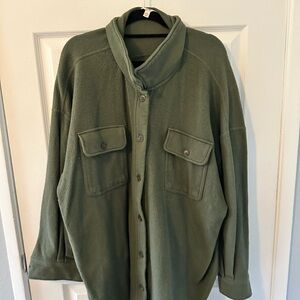 Terra & Sky Women's Plus Knit Shacket - size 2x